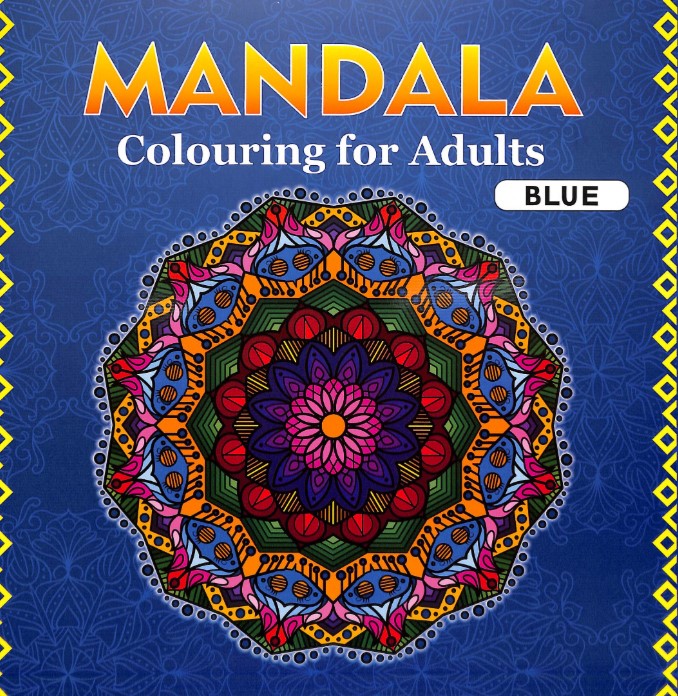 Mandala Colouring For Adults Blue
